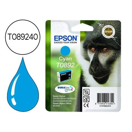 INK-JET EPSON T0892 CIAN STYLUS S20 / SX-100 / SX-110