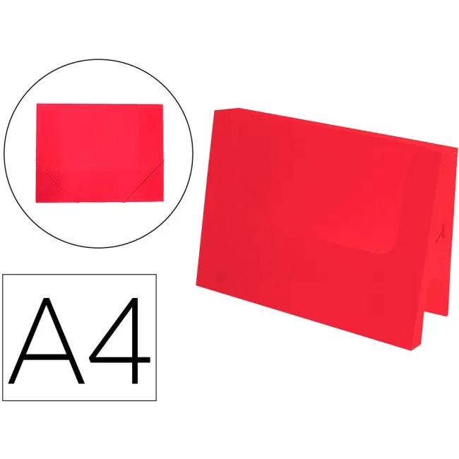CARPETA LIDERPAPEL PORTADOCUMENTOS POLIPROPILENO DINA4 ROJO TRANSLU...