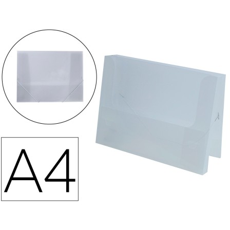 CARPETA LIDERPAPEL PORTADOCUMENTOS POLIPROPILENO DINA4 TRANSPARENTE...