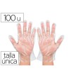 GUANTES DE PLASTICO DESECHABLE PARA TRABAJOS DE CORTA DURACION CAJA...