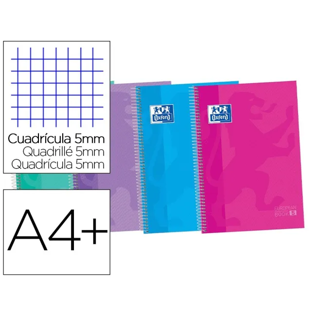 CUADERNO ESPIRAL OXFORD EBOOK 5 TAPA EXTRADURA DIN A4+ 120 HOJAS CU...