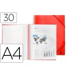 CARPETA LIDERPAPEL ESCAPARATE CON ESPIRAL 30 FUNDAS POLIPROPILENO D...