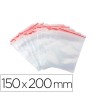 BOLSA PLASTICO AUTOCIERRE Q-CONNECT 150X200 MM PAQUETE DE 100 UNIDADES