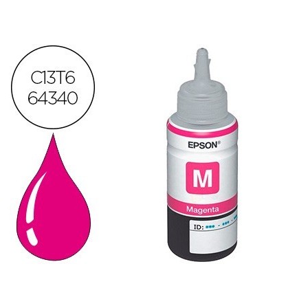 TINTA EPSON T6643 ET2500/2550/ /14000/L475/565/575/4500 MAGENTA BOT...