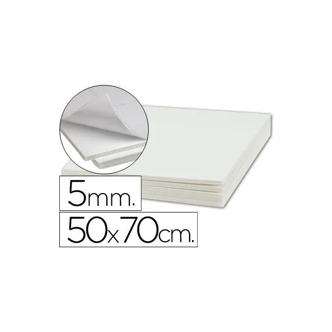 CARTON PLUMA LIDERPAPEL ADHESIVO 1 CARA 50X70 CM ESPESOR 5 MM