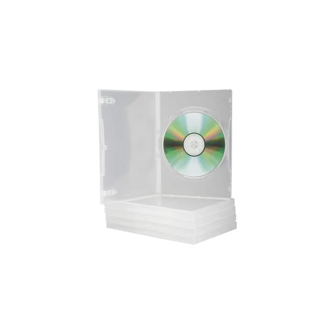 CAJA DVD Q-CONNECT TRANSPARENTE PACK DE 5 UNIDADES