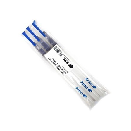 PINCEL ARTIST RELLENABLE REDONDO BLISTER 3 UNIDADES PUNTAS SURTIDAS
