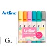 ROTULADOR ARTLINE FLUORESCENTE EK-660 COLORES PASTEL BOLSA DE 6 UNI...