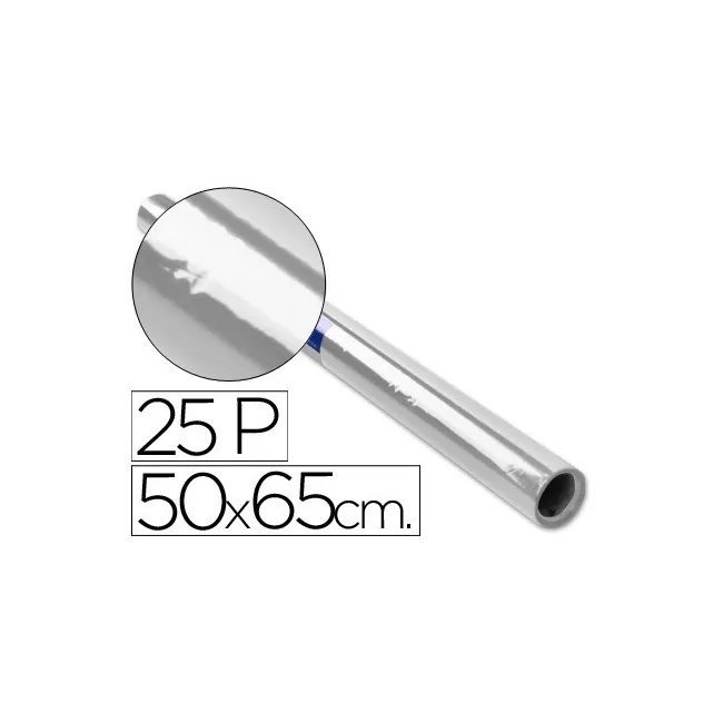 PAPEL CELOFAN ROLLO TREPADO INCOLORO -25 HOJAS DE 50X65 CM