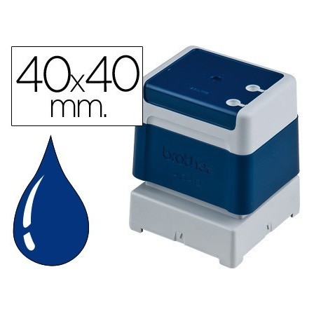 SELLO AUTOMATICO BROTHER 40 MM X 40 MM AZUL