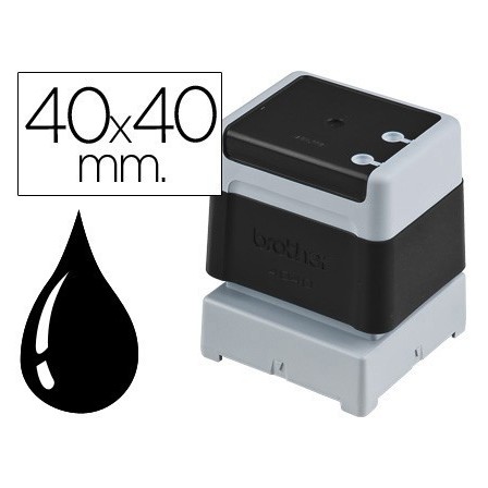 SELLO AUTOMATICO BROTHER 40 MM X 40 MM NEGRO