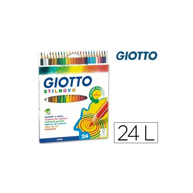 LAPICES DE COLORES GIOTTO STILNOVO 24 COLORES UNIDAD