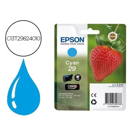 INK-JET EPSON HOME 29 T2982 XP435/330/335/332/430/235/432 CIAN 175 PAG