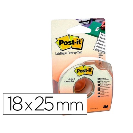 CINTA ADHESIVA POST-IT 18MX25 MM 6 LINEAS EN PORTARROLLOS ESPECIAL ...