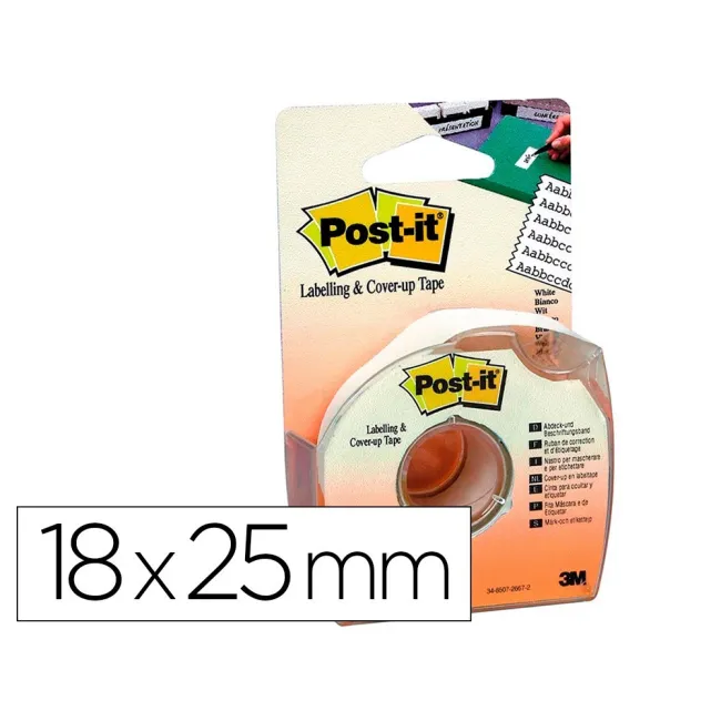 CINTA ADHESIVA POST-IT 18MX25 MM 6 LINEAS EN PORTARROLLOS ESPECIAL ...