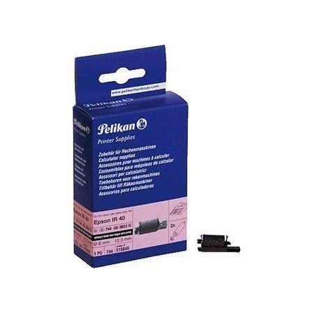 RODILLO ENTINTADOR PELIKAN IR40 NEGRO GR.744 CAJA DE 2 UNIDADES