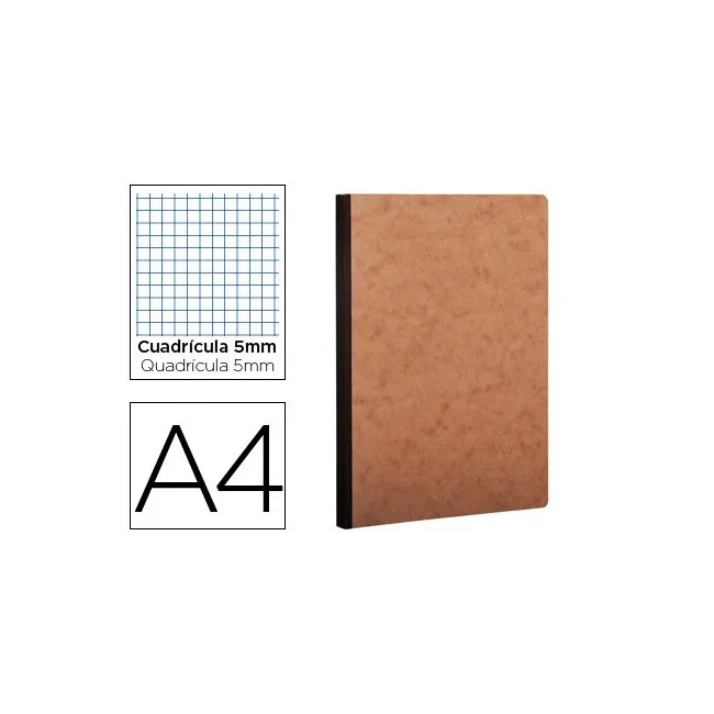 LIBRETA CLAIREFONTAINE AGE-BAG TAPA CARTULINA LOMO COSIDO CUADRO 5 ...