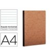 LIBRETA CLAIREFONTAINE AGE-BAG TAPA CARTULINA LOMO COSIDO RAYADO HO...