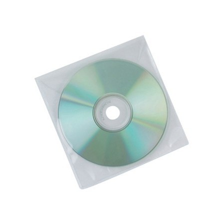 SOBRE PARA CD Q-CONNECT POLIPROPILENO CON SOLAPA -PACK DE 50 UNIDADES