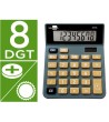 CALCULADORA LIDERPAPEL SOBREMESA XF18 8 DIGITOS SOLAR Y PILAS COLOR...