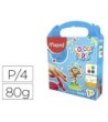PINTURA A DEDOS MAPED COLOR PEPS CAJA DE 4 BOTES COLORES SURTIDOS 8...