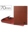 CARPETA PROYECTOS LIDERPAPEL FOLIO LOMO 70MM CARTON FORRADO CUERO