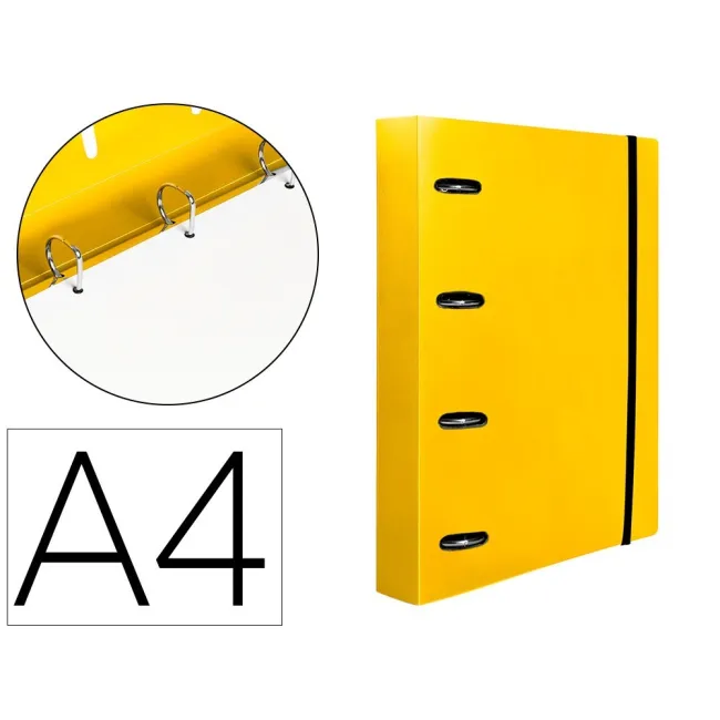 CARPETA CON RECAMBIO LIDERPAPEL A4 CUADRO 5MM 100 HOJAS 80G POLIPRO...