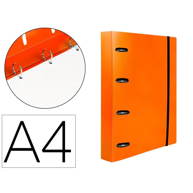 CARPETA CON RECAMBIO LIDERPAPEL A4 CUADRO 5MM 100 HOJAS 80G POLIPRO...