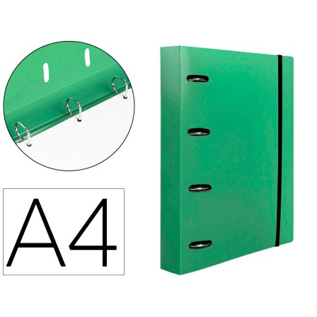 CARPETA CON RECAMBIO LIDERPAPEL A4 CUADRO 5MM 100 HOJAS 80G POLIPRO...