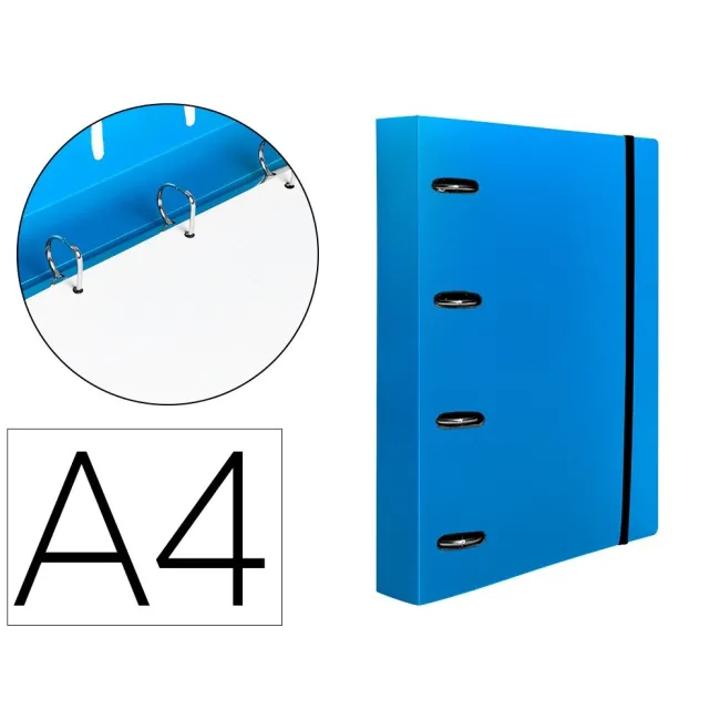 CARPETA CON RECAMBIO LIDERPAPEL A4 CUADRO 5MM 100 HOJAS 80G POLIPRO...