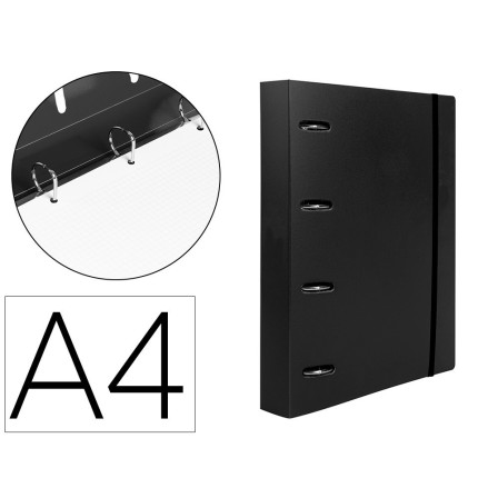CARPETA CON RECAMBIO LIDERPAPEL A4 CUADRO 5MM 100 HOJAS 80G POLIPRO...