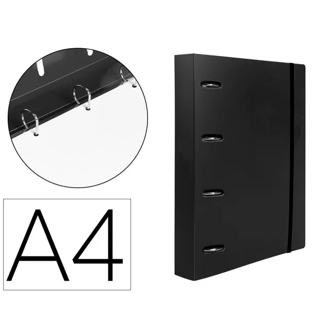 CARPETA CON RECAMBIO LIDERPAPEL A4 CUADRO 5MM 100 HOJAS 80G POLIPRO...