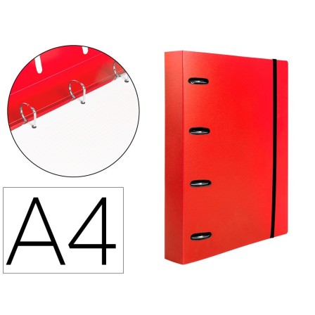 CARPETA CON RECAMBIO LIDERPAPEL A4 CUADRO 5MM 100 HOJAS 80G POLIPRO...