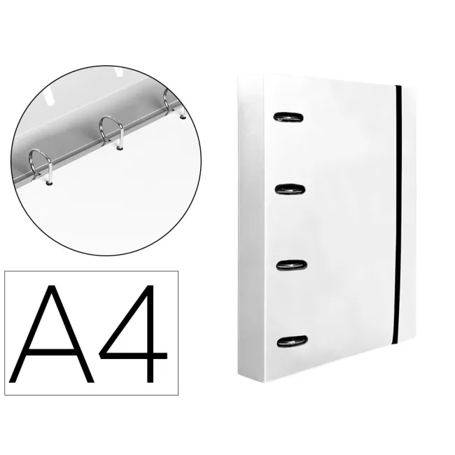 CARPETA CON RECAMBIO LIDERPAPEL A4 CUADRO 5MM 100 HOJAS 80G POLIPRO...