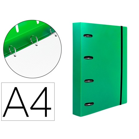 CARPETA CON RECAMBIO LIDERPAPEL A4 CUADRO 5MM 100 HOJAS 80G POLIPRO...