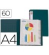 CARPETA LIDERPAPEL PERSONALIZA 31743 60 FUNDAS POLIPROPILENO DIN A4...