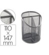 CUBILETE PORTALAPICES Q-CONNECT METAL REJILLA PLATA CON 3 COMPARTIM...