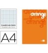 BLOC ENCOLADO LIDERPAPEL CUADRO 5 MM NARANJA A4 NATURAL100 HOJAS 10...