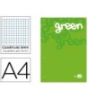 BLOC ENCOLADO LIDERPAPEL CUADRO 5 MM VERDE A4 NATURAL 100 HOJAS 100...