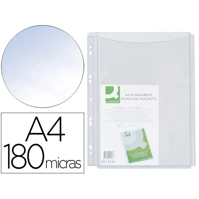 FUNDA MULTITALADRO ESSELTE DIN A4 PVC 170 MC CON FUELLE Y SOLAPA SU...
