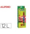 TEMPERA EN BARRA ALPINO PINTACOLOR CAJA DE 12 COLORES SURTIDOS