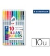 ROTULADOR STAEDTLER TRIPLUS BROADLINER 338 ESTUCHE PLASTICO DE 10 C...