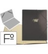 CARPETA CLASIFICADOR CARTON COMPACTO SARO FOLIO NEGRA -12 DEPARTAME...
