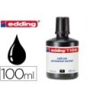 TINTA ROTULADOR EDDING T-100 NEGRO FRASCO DE 100 ML
