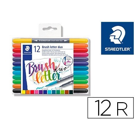 ROTULADOR STAEDTLER 3004 DOBLE PUNTA PARA HAND LETTERING ESTUCHE DE...