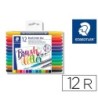 ROTULADOR STAEDTLER 3004 DOBLE PUNTA PARA HAND LETTERING ESTUCHE DE...