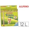 LAPICES DE COLORES ALPINO TRIMAX CAJA DE 12 COLORES