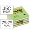 BLOC DE NOTAS ADHESIVAS QUITA Y PON POST-IT 76X76 MM CUBO COLOR AZU...