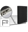 CARPETA DE 4 ANILLAS 25MM REDONDAS LIDERPAPEL FOLIO CARTON FORRADO ...