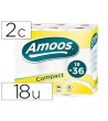 PAPEL HIGIENICO AMOOS DOBLE LARGO 2 CAPAS 120 MM DIAMETRO X 90 MM A...